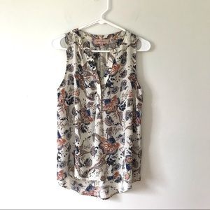 Philosophy floral blouse tank top small